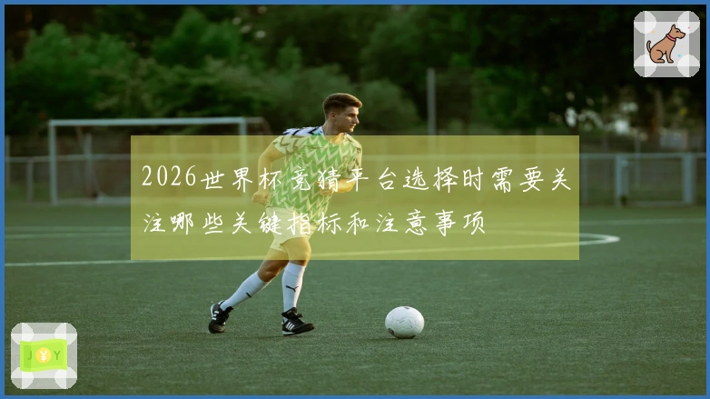 2026世界杯竞猜平台选择时需要关注哪些关键指标和注意事项